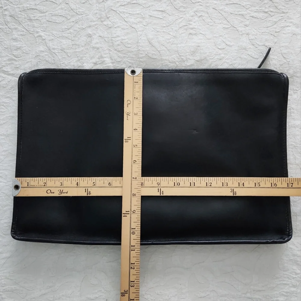 Coach Vintage (Pre-'89) NYC Large Zip Top Folio, Glove Tanned Leather